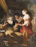 Johann Liss, The Temptation of St. Anthony, Watercolor and gouache on vellum
