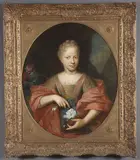 François-Hubert Drouais, Portrait of Woman with Spray of Flowers, Oil on canvas