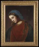 The Contemplating Virgin by German School, Oil on canvas, offered May 2012