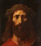 Rudolf Yelin, Christ with Crown of Thorns, Oil on artist board