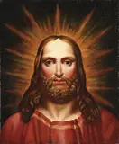 French School, Portrait of Christ, circa 1840, Oil on canvas