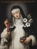 St. Agnes of Montepulciano with Attributes by Italian School, Oil on canvas, offered May 2012