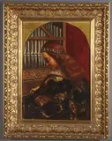 St. Cecilia by Continental School, Oil on board, offered May 2012