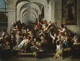 Heinz Heim, The Cloister Soup, Oil on canvas