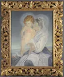 Ernesto Giuliano Armani, Madonna and Child, Oil on canvas