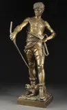 Eugène Marioton, Belluaire, Bronze with brown patina
