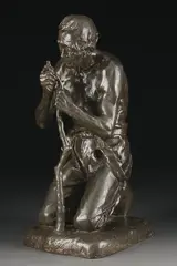 Grafting a Vine- the Artist's Father by Jean Baffier, Bronze with Dark Brown Patina, offered May 2012