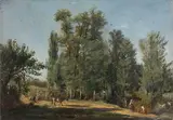 Landscape with Figures by Italian School, circa 1830, Oil on canvas, offered May 2012