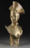 Georges Van der Straeten, A Young Beauty with Tri-Corner Hat
