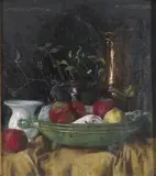 F. Kostroun, Still Life, 1921, Oil on canvas