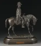 Edmund Cotterel, Arthur, Duke of Wellington Riding Copenhagen, Bronze with dark patina