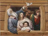 Joseph Grabmair, Noah and His Family Aboard the Ark, 1851, Oil on canvas