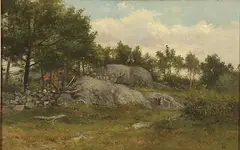 George Frank Higgins, Rocky Clearing, 1888, Oil on canvas