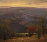 William C. Baker, Expansive Landscape, Oil on canvas