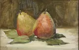 John Singer Sargent, Still Life with Fruit, Oil on textured paper