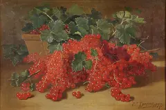 John Clinton Spencer, Still Life with Grapes, Oil on canvas
