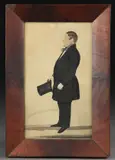 J. Evans, Full Length Portrait of a Well Dressed Man, circa 1840, Watercolor