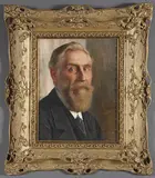 Karl Kappes, Portrait of a Bearded Man, Oil on canvas laid down on board