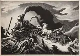 Wreck of the Old 97 by Thomas Hart Benton, AAA lithograph, offered May 2012