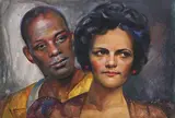 Joseph Newman, A Negro Couple, Watercolor