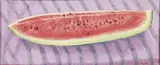 Carl Fuchs, Still Life Watermelon, Oil on canvas laid on wood panel