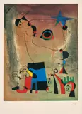 Joan Miró, Le chien bleu (The Blue Dog) (M. 1714), 1958-59, Etching and aquatint in colours, on BFK Rives paper, with full margins