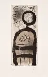 Joan Miró, La créole (The Creole) (D. 147), 1958, Etching and aquatint, on Arches paper, with full margins