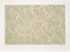 Brice Marden, Red Line Muses (State) (G. 1874), 2003, Etching and lithograph in colours, on Somerset Satin paper, with full margins