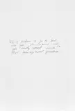 Richard Prince, Untitled, from Inside World, 1989, Ink, on wove paper, with full margins