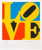 The Book of Love: one plate by Robert Indiana, 1996, Screenprint in colours, on A.N.W. Crestwood Museum Edition paper, with full margins, sold Sep 2023