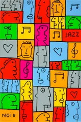 Jazz by Thierry Noir, 2015, Screenprint in colours, on Somerset Satin paper, with full margins, sold Sep 2023