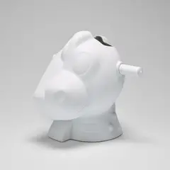 Split Rocker Vase by Jeff Koons, 2012, Glazed white porcelain vase,, offered Sep 2023