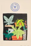 Jonas Wood, Notepad Doodle (State II), 2017, Lithograph in colours, on buff Arches paper, with full margins