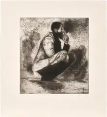 Lynette Yiadom Boakye, The World for a Wilderness, 2020, Etching, on Somerset paper, with full margins