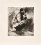 Lynette Yiadom Boakye, The World for a Wilderness, 2020, Etching, on Somerset paper, with full margins