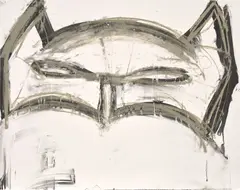 Joyce Pensato, Margate Batman, from Save the Children ONE HUNDRED YEARS Print Portfolio, 2019, Lithograph, on Somerset paper, the full sheet, with colophon