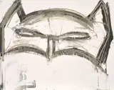 Joyce Pensato, Margate Batman, from Save the Children ONE HUNDRED YEARS Print Portfolio, 2019, Lithograph, on Somerset paper, the full sheet, with colophon
