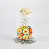 Takashi Murakami, Oval Atop a Cosmos Ball, 2000, Polychrome plastic multiple, in three parts, containing a mini CD