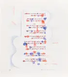 David Hockney, Made in April, plate 11 from The Blue Guitar (S.A.C. 209, M.C.A.T. 188), 1976-77, Etching and aquatint in colours, on Inveresk mould-made paper, with full margins