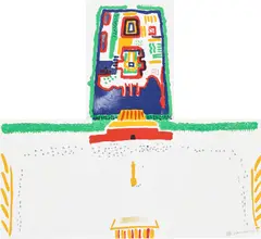 China Diary (M.C.A.T. 254) by David Hockney, 1982, Lithograph in colours, on Somerset paper, the full sheet folded three times to form four panels (as issued), with the ac, sold Sep 2023