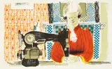 David Hockney, Woman with a Sewing Machine (S.A.C. 2, M.C.A.T. 2)