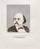 David Hockney, Gustave Flaubert (S.A.C. 152, M.C.A.T. 146), 1973, Etching and aquatint in colours, on Crisbrook handmade paper, with full margins