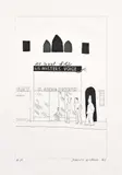 David Hockney, The Shop Window of a Tobacco Store, plate 7 from Illustrations for 14 Poems by C.P. Cavafy (E.A. 464, S.A.C. 53, M.C.A.T. 53), 1966-7, Etching and aquatint, on Crisbrook handmade paper, with full margins