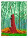 The Arrival of Spring in Woldgate, East Yorkshire in 2011 (twenty eleven) – 25 February by David Hockney, 2011, iPad drawing in colours, printed on wove paper, with full margins, sold Sep 2023