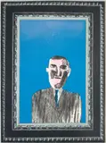 David Hockney, Picture of a Portrait in a Silver Frame, from A Hollywood Collection (E.A. 453, S.A.C. 43, M.C.A.T. 43), 1965, Lithograph in colours, on BFK Rives paper, the full sheet