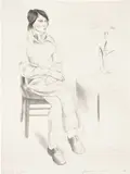 David Hockney, Yves-Marie (S.A.C. 159, M.C.A.T. 156), 1974, Lithograph, on BFK Rives buff paper, the full sheet