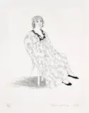 David Hockney, Celia (S.A.C. 109, M.C.A.T. 106), 1969, Etching and aquatint, on J. Green paper, with margins