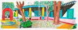 David Hockney, Hotel Acatlán: Second Day, from Moving Focus (T.G. 283, M.C.A.T. 270), 1984-85, Lithograph in colours, on two sheets of TGL handmade paper (as issued), the full sheets
