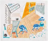 David Hockney, Two Pembroke Studio Chairs, from Moving Focus (T.G. 276, M.C.A.T. 264), 1984, Lithograph in colours, on HMP handmade paper, with full margins