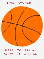 The World by David Shrigley, 2021, Screenprint in colours with varnish overlay, on Somerset Satin paper, with full margins, sold Jun 2023